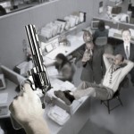Security camera captures botched murder-suicide.