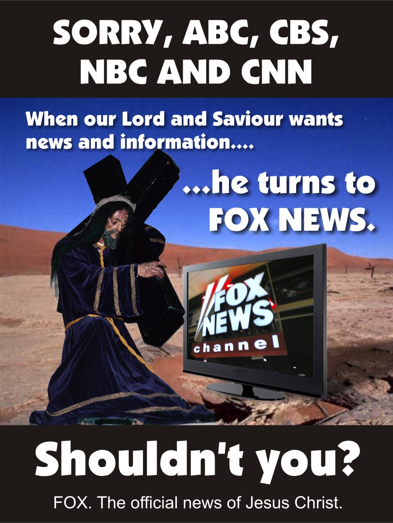 FOX Claims It’s the Only News Jesus Will Watch
