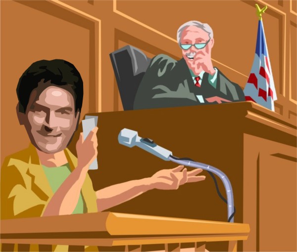 Charlie Sheen and Judge