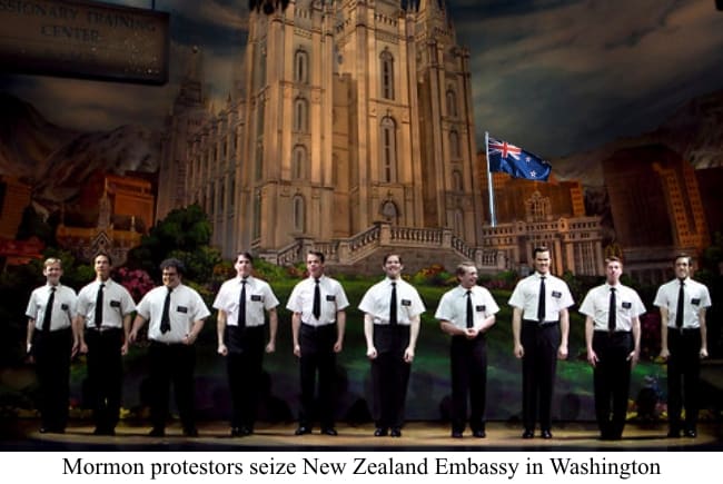 Mormon Protestors Seize New Zealand Embassy