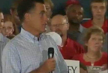 Black Guy Behind Romney During Speech