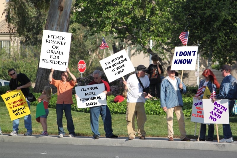 Undecided Voters Maybe for Romney