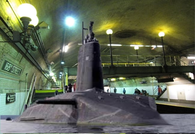 NY Subway Replaces Trains with Submarines