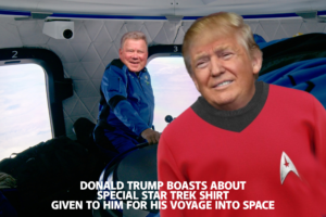 Trump in Red Shirt