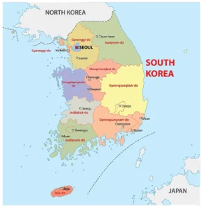 South Korea Map