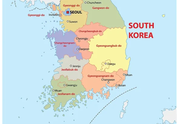 South Korea Map