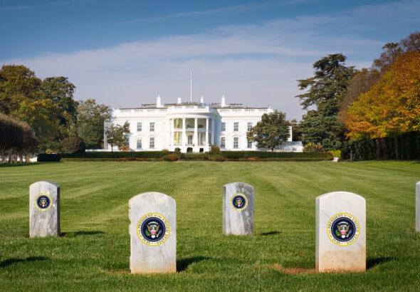 White House with Tombstones