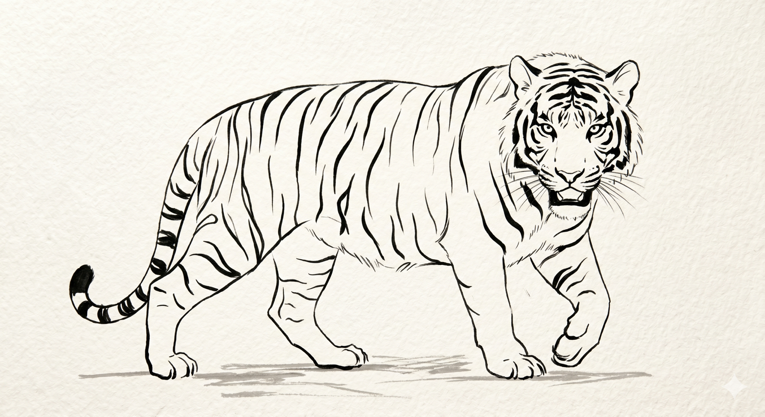 Tiger drawing